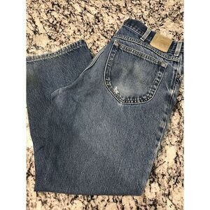 Distressed!! MR Lee‎ Blue Vintage Straight Jeans Size 34x27